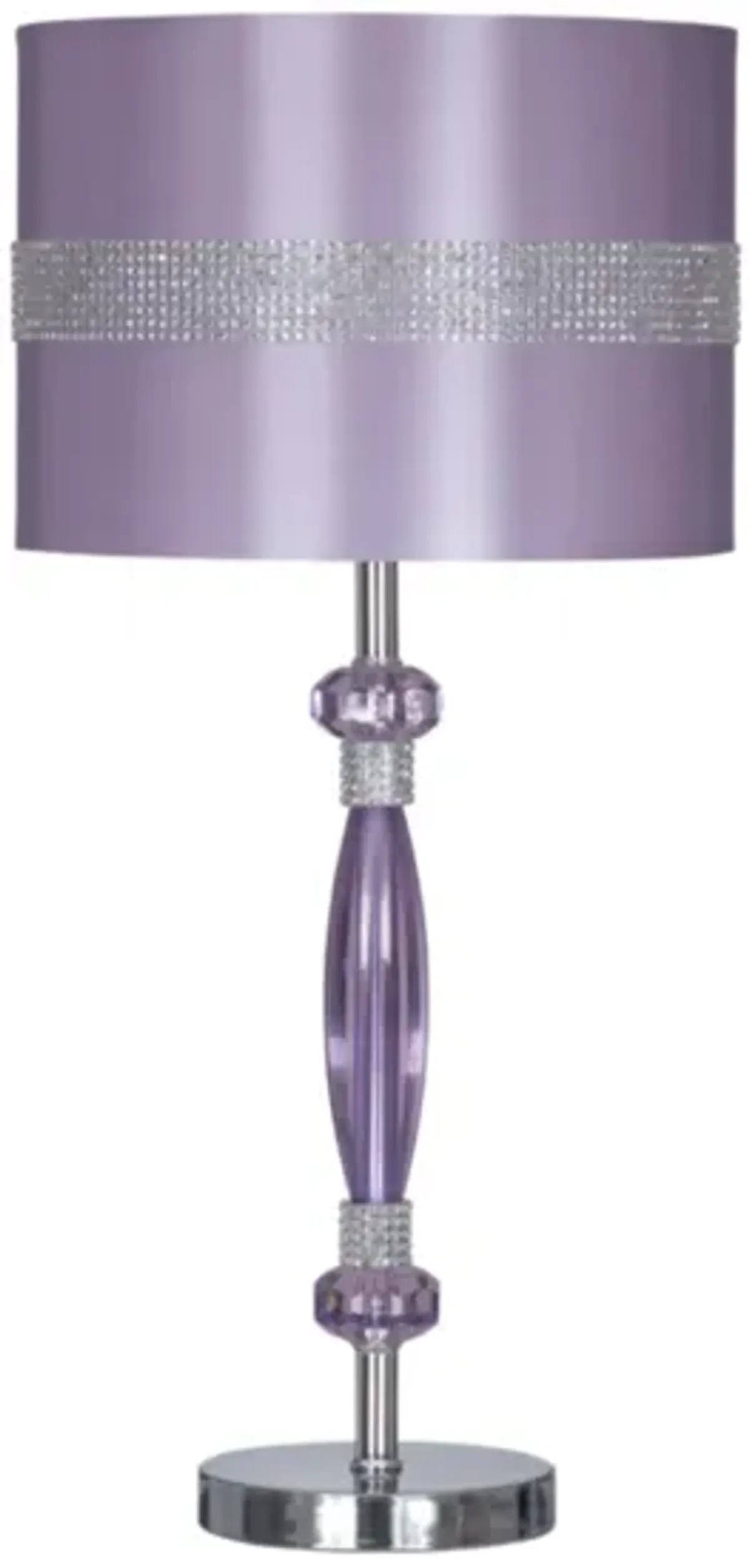 Nyssa Metal Table Lamp in Purple by Ashley Express