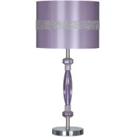 Nyssa Metal Table Lamp in Purple by Ashley Express