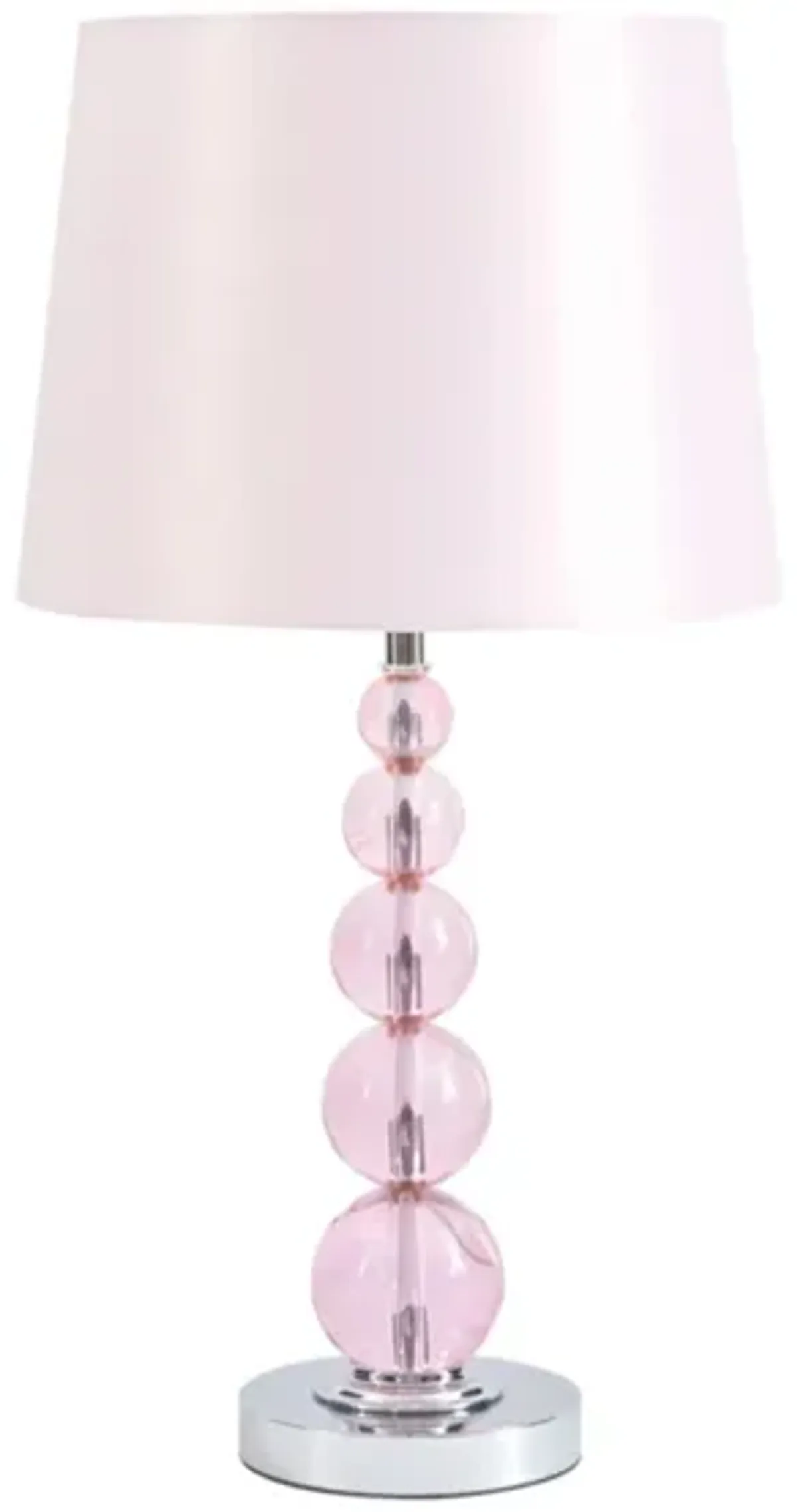 Letty Crystal Table Lamp in Pink by Ashley Express