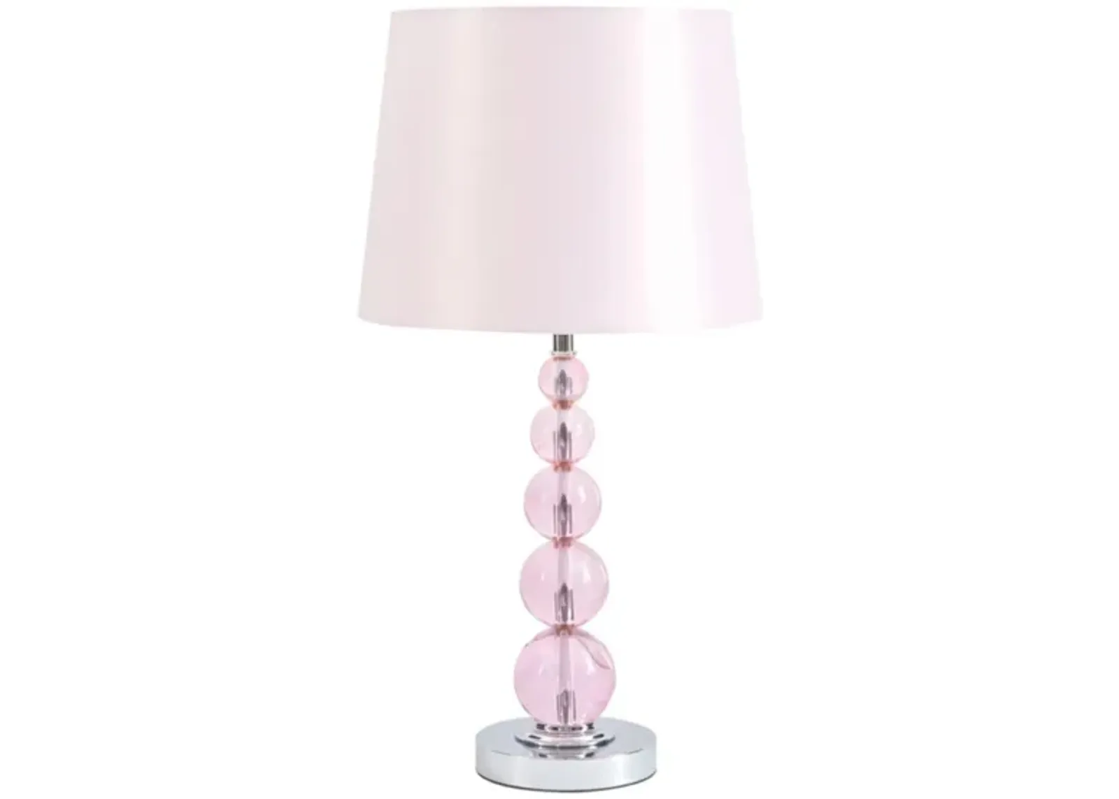 Letty Crystal Table Lamp in Pink by Ashley Express