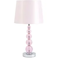 Letty Crystal Table Lamp in Pink by Ashley Express