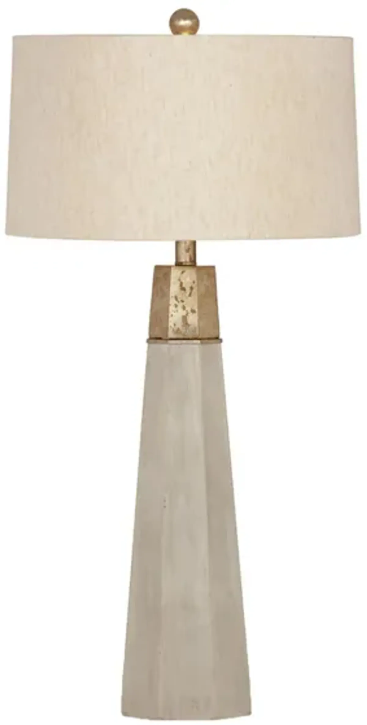 Rowan Table Lamp in Cement by Bassett Mirror