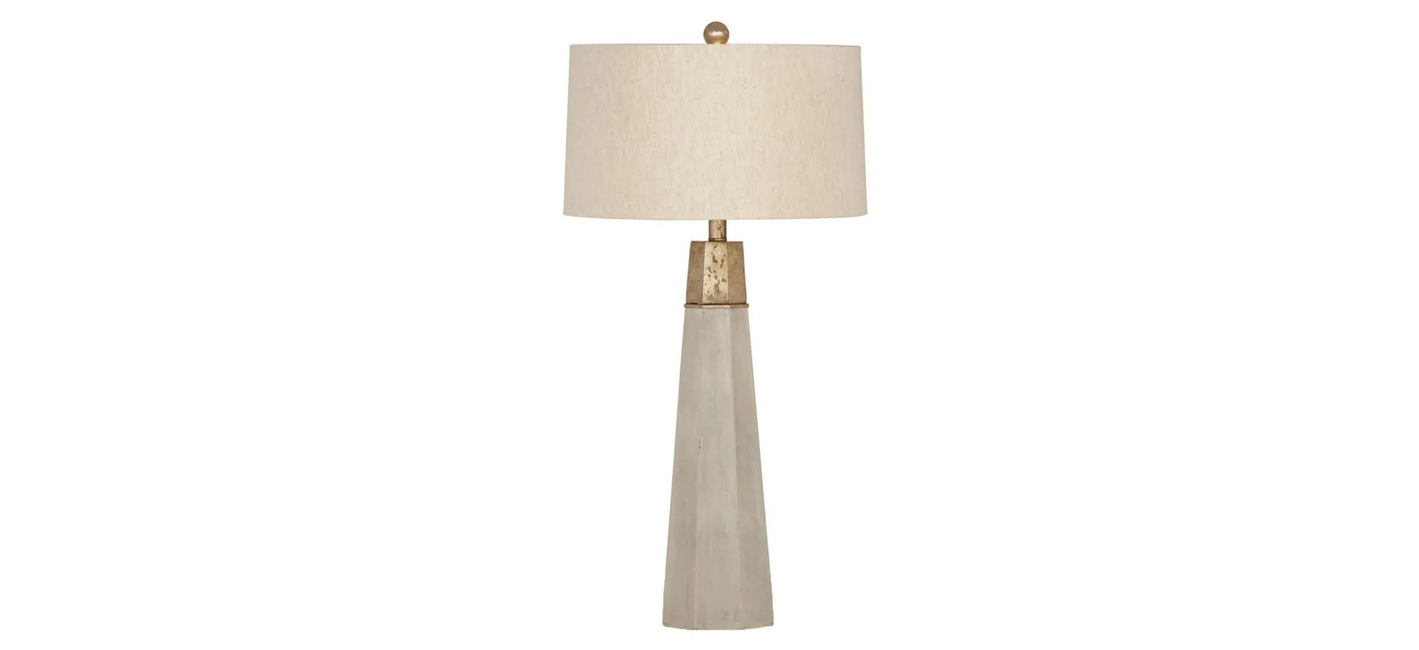 Rowan Table Lamp in Cement by Bassett Mirror