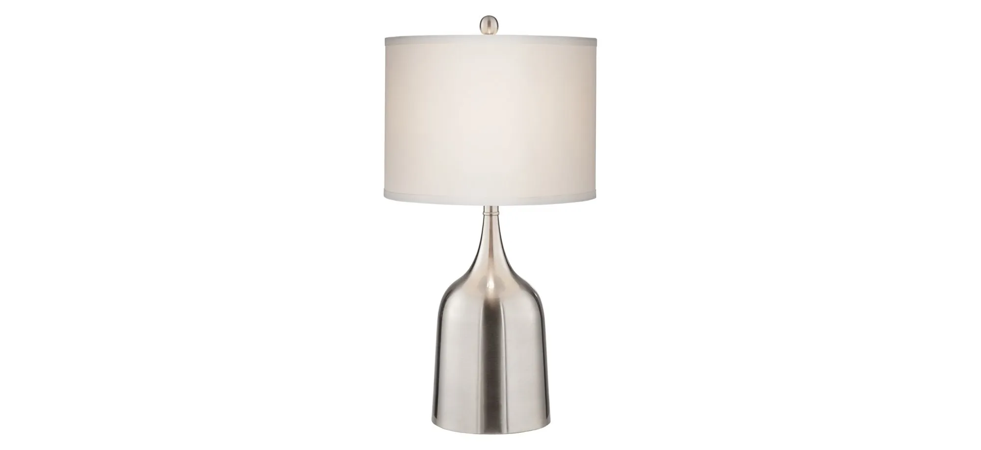 Pacific Coast Brushed Steel Table Lamp in Brushed Nickel/Brushed Steel by Pacific Coast