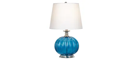Pacific Coast Ocean Glass Table Lamp in Med.Blue-Ocean by Pacific Coast