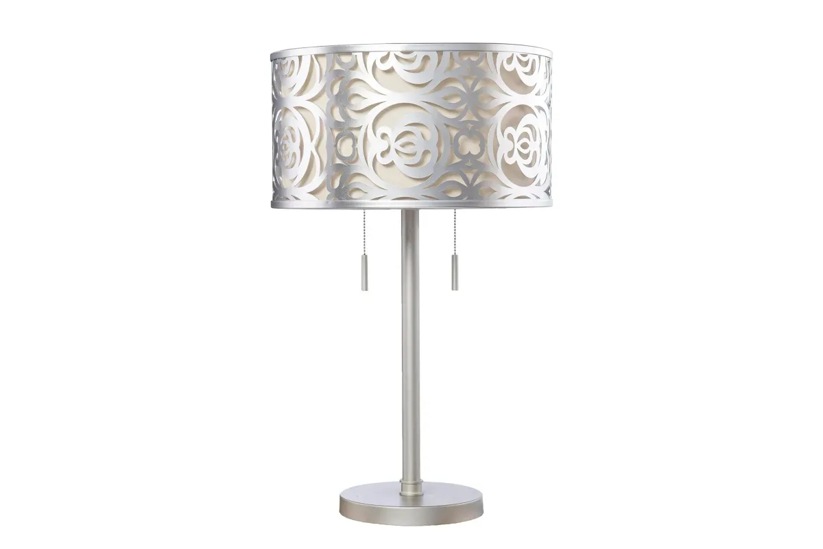 Rosemary Table Lamp in Silver by SEI Furniture