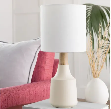 Kent Table Lamp in Ivory, White by Surya