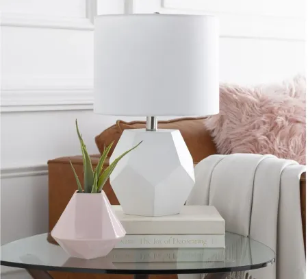 Kelsey Table Lamp in White by Surya