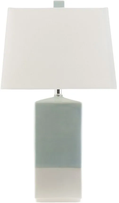 Malloy Table Lamp in Aqua, Ivory, Cream by Surya