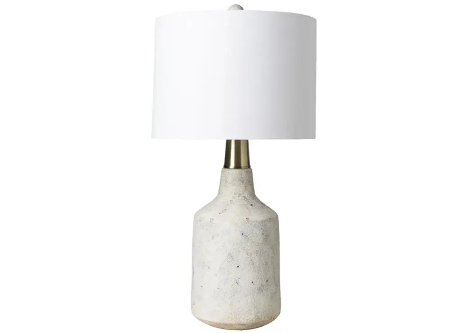 Phoenix Table Lamp in White by Surya