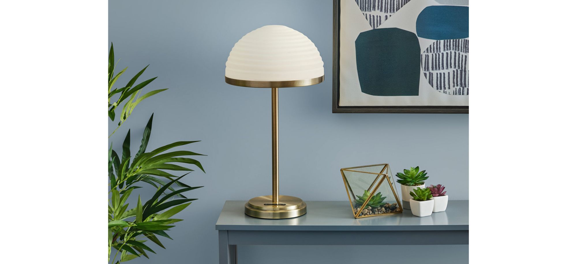 Juliana LED Table Lamp w. Smart Switch in Antique Brass by Adesso Inc