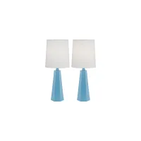 Pacific Coast Blue Metal Table Lamp- Set of 2 in blue by Pacific Coast