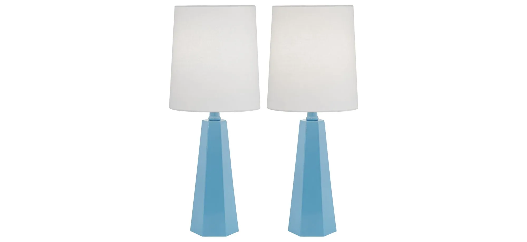 Pacific Coast Blue Metal Table Lamp- Set of 2 in blue by Pacific Coast