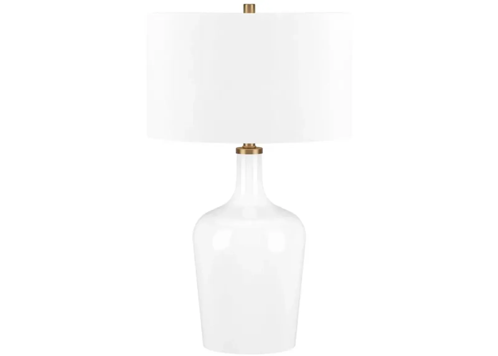 Sebago Table Lamp in White by Hudson & Canal