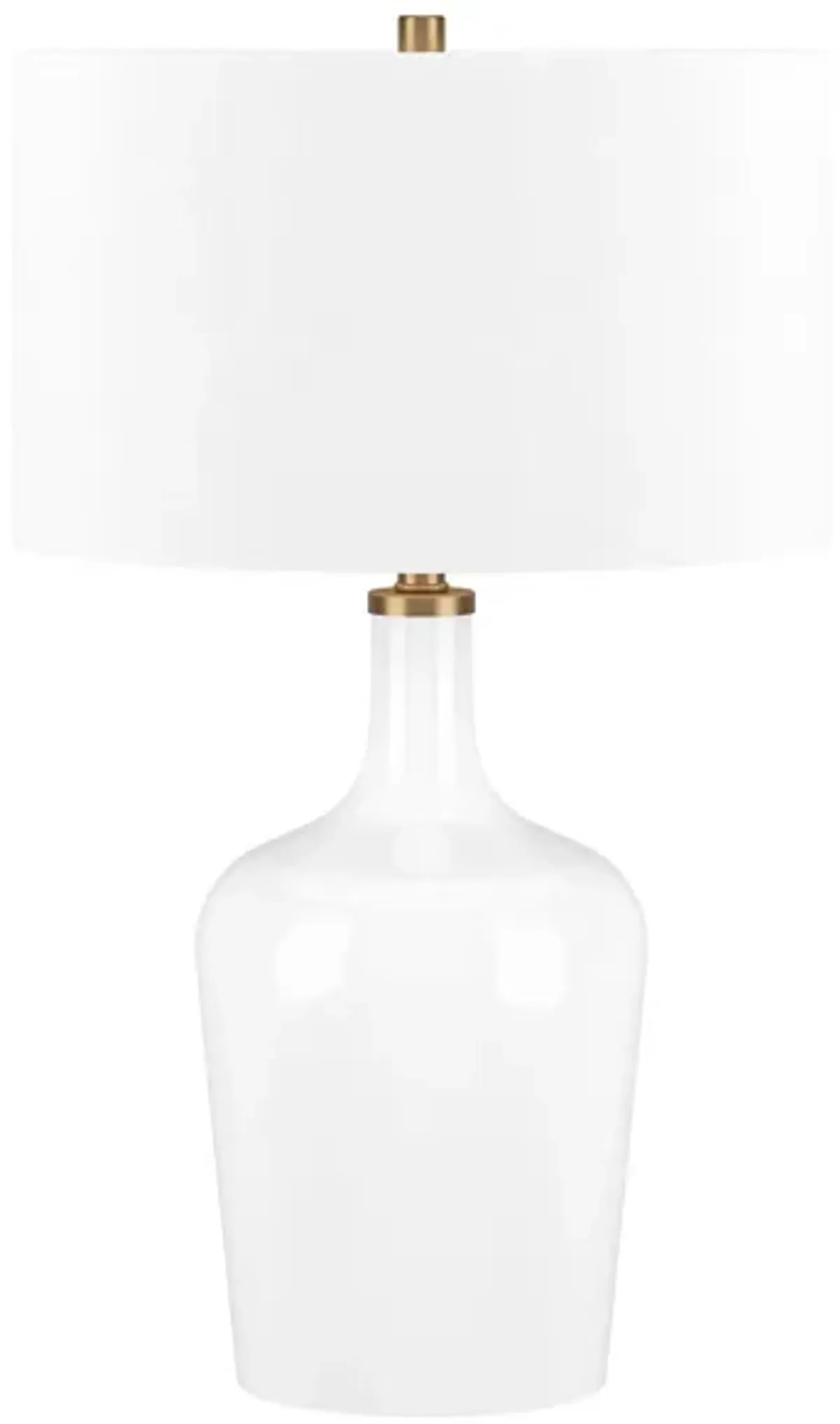 Sebago Table Lamp in White by Hudson & Canal