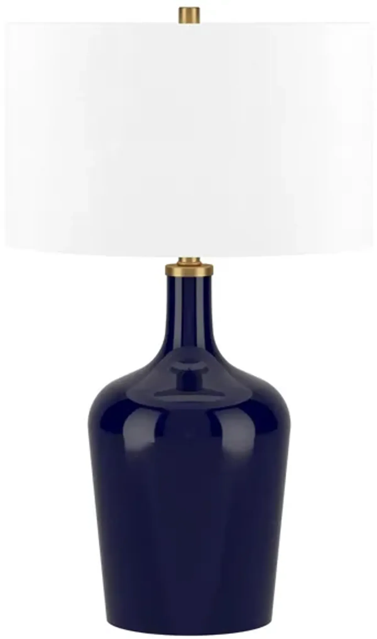 Sebago Table Lamp in Navy Blue by Hudson & Canal