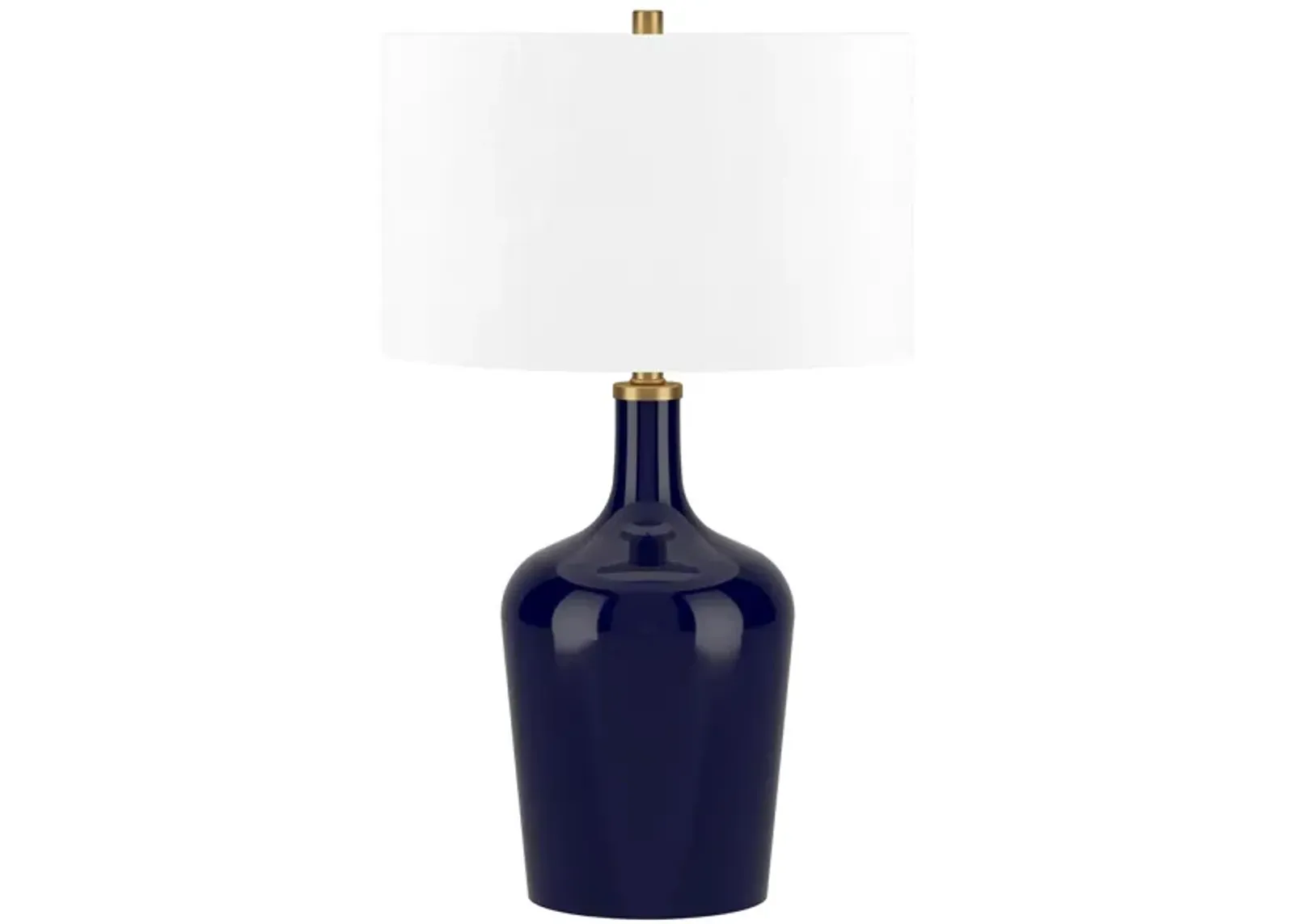 Sebago Table Lamp in Navy Blue by Hudson & Canal