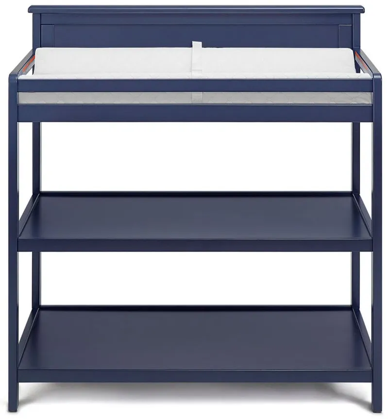 Connelly Changing Table in Midnight Blue/Vintage Walnut by Heritage Baby