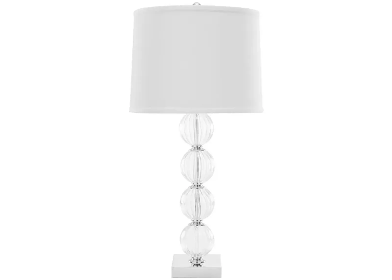 Sonja White Crystal Glass Globe Lamp