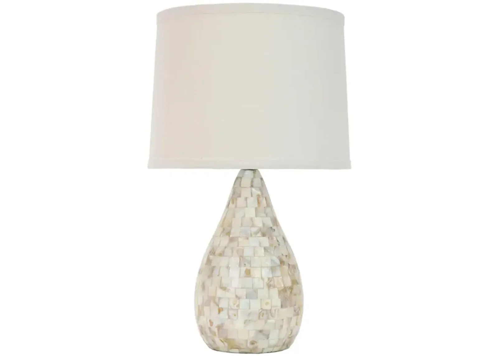 Matrix Ivory Capiz Shell Lamp in Ivory by Safavieh