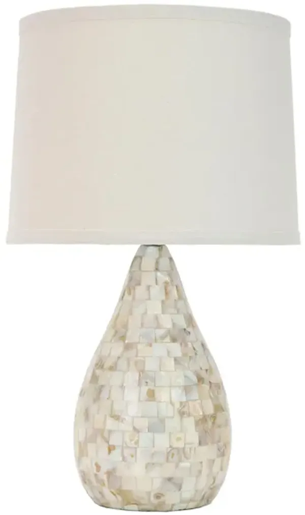 Matrix Ivory Capiz Shell Lamp