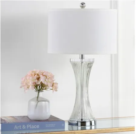 Maya Glass Table Lamp in Clear by Safavieh