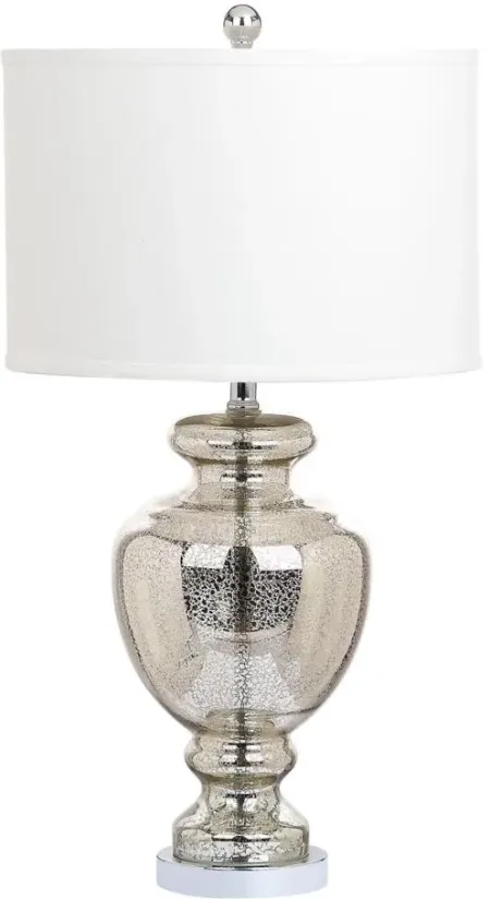 Sutton Mercury Glass Table Lamp in Silver by Safavieh