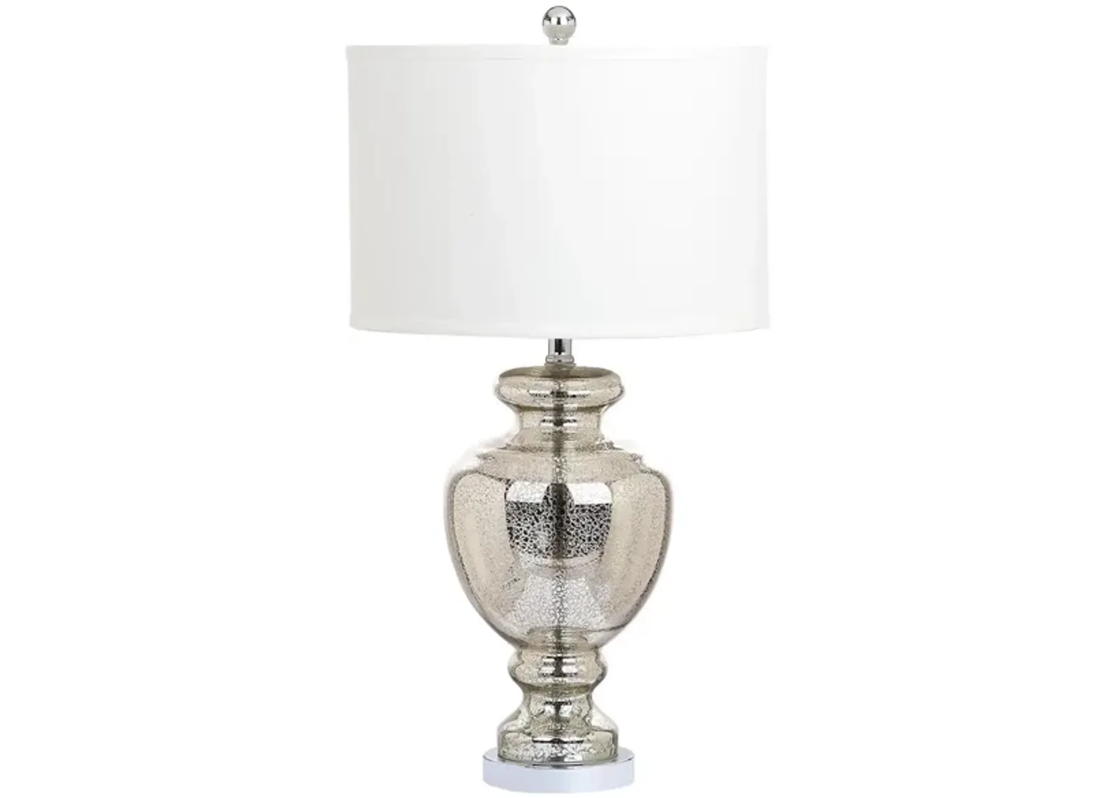 Sutton Mercury Glass Table Lamp in Silver by Safavieh