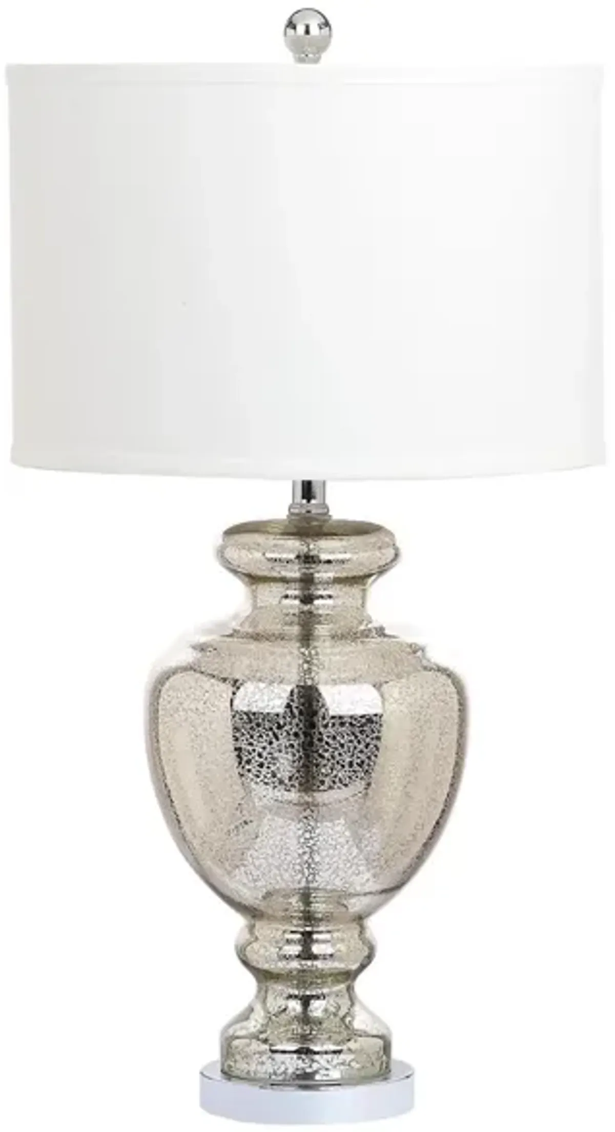 Sutton Mercury Glass Table Lamp in Silver by Safavieh