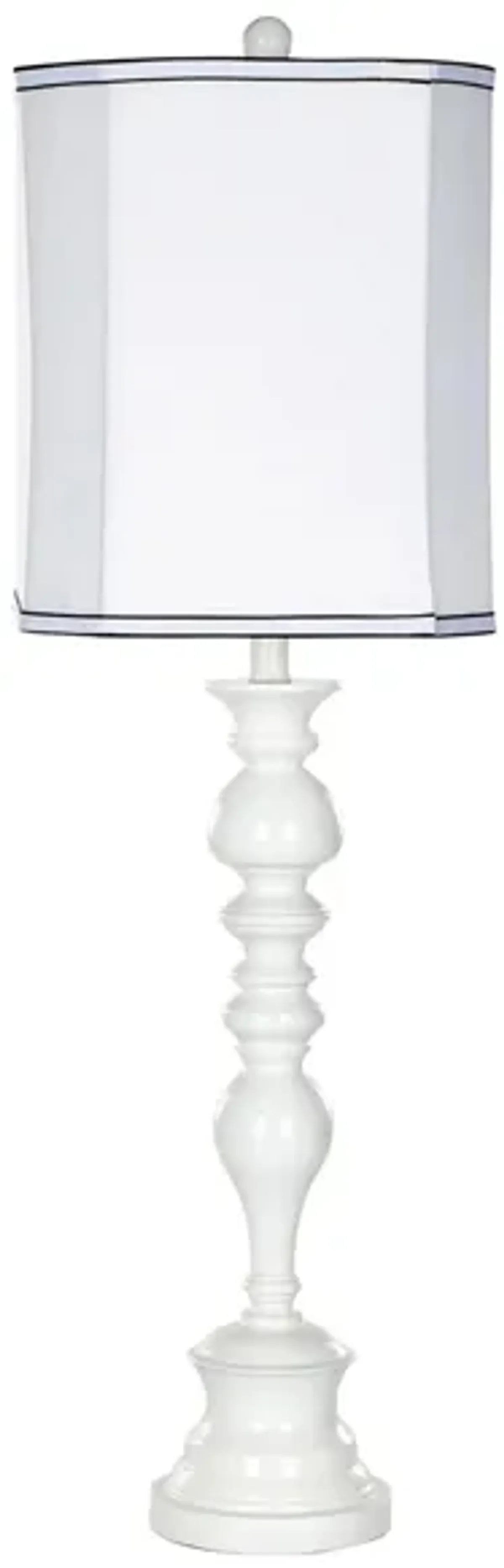 Remi Candlestick Lamp in White by Safavieh