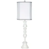Remi Candlestick Lamp in White by Safavieh