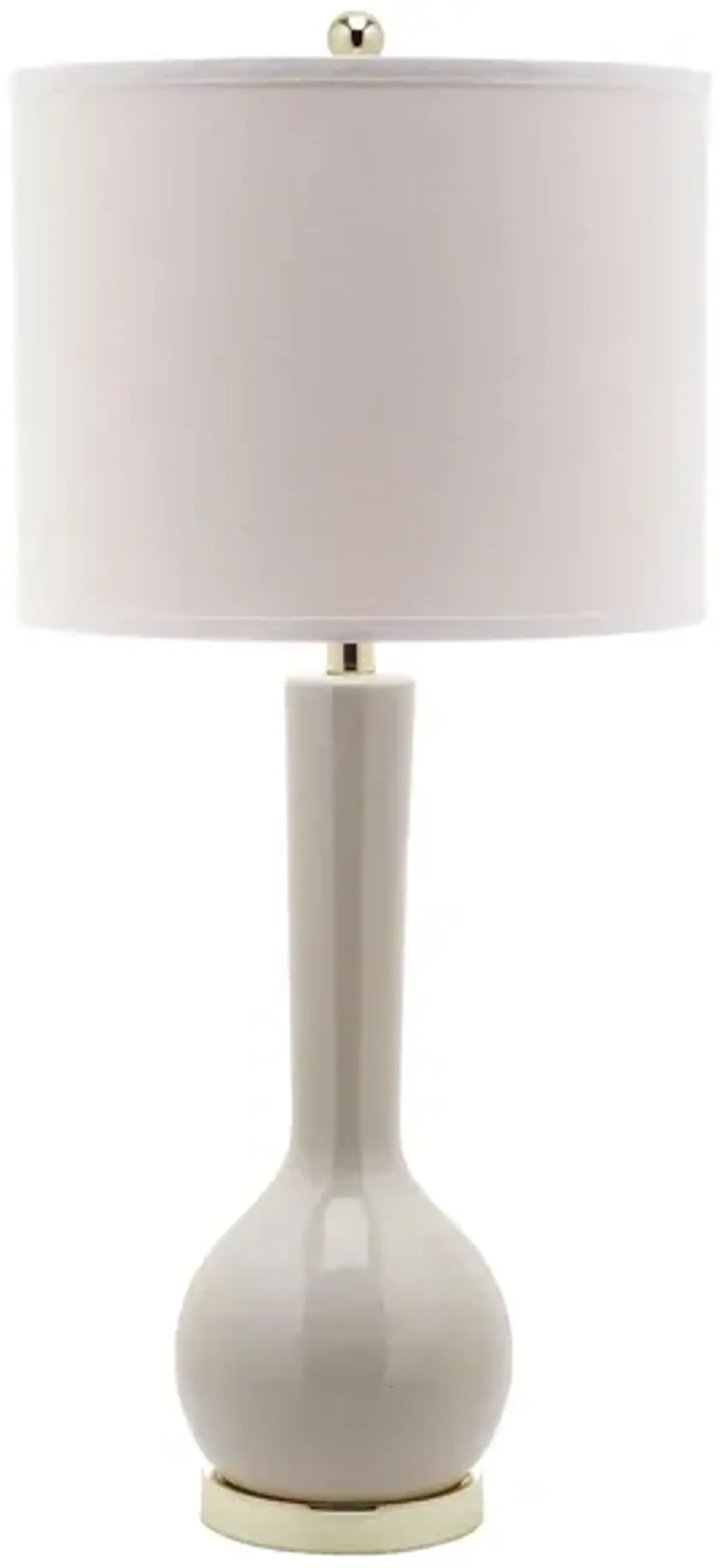 Odette Long Neck Ceramic Table Lamp in Gray by Safavieh