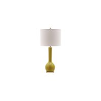 Odette Long Neck Ceramic Table Lamp in Yellow by Safavieh