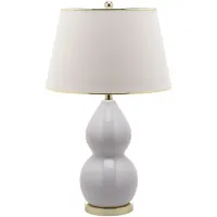 Maud Long Neck Ceramic Table Lamp in White by Safavieh
