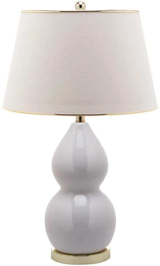 Maud Long Neck Ceramic Table Lamp in White by Safavieh