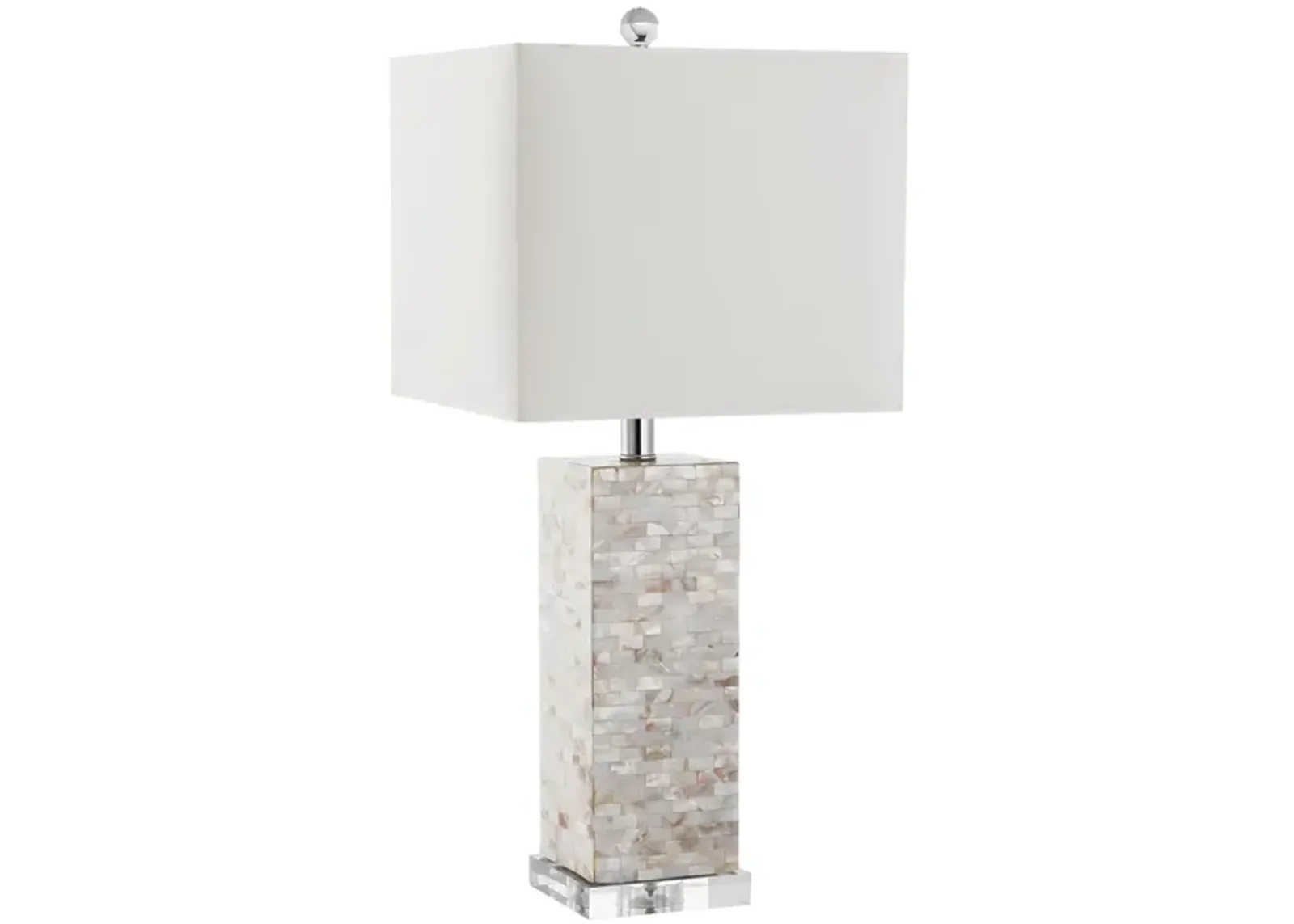 Portland Shell Table Lamp in Off-White by Safavieh