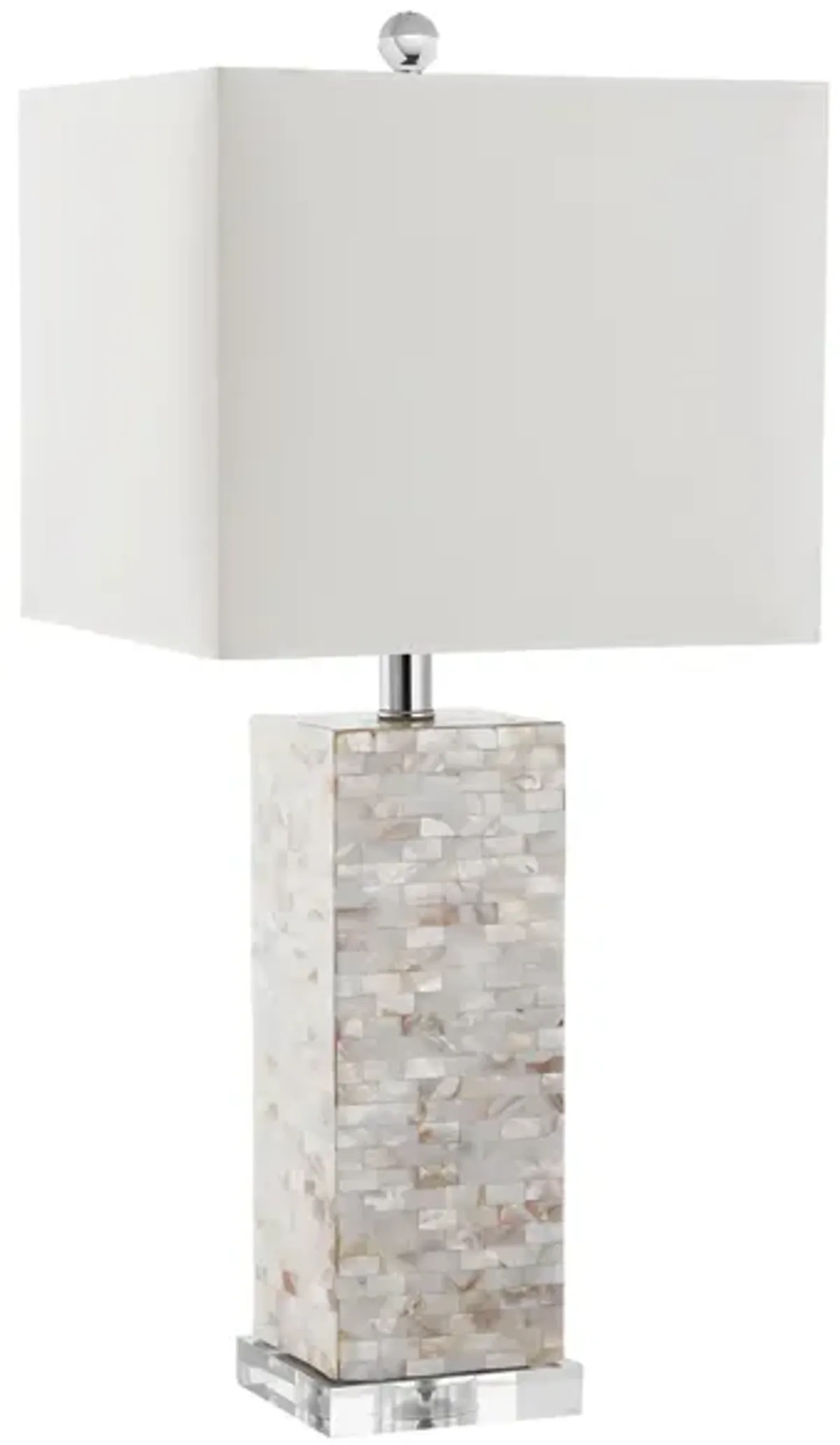 Portland Shell Table Lamp in Off-White by Safavieh