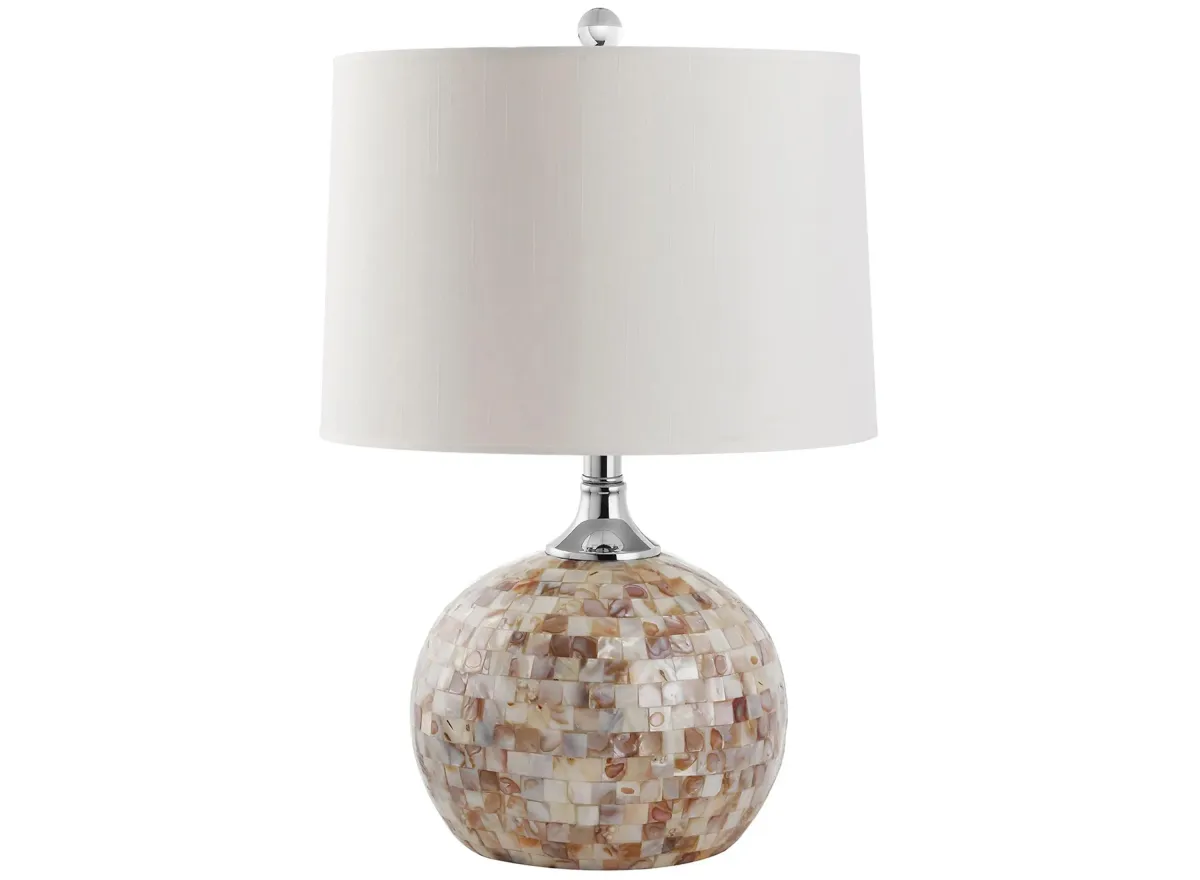 Grace Shell Table Lamp in Off-White by Safavieh