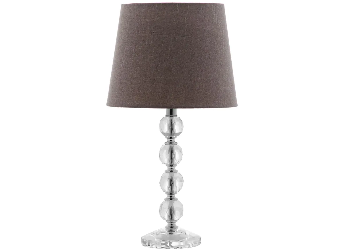 Aerin Stacked Crystal Ball Lamp in Clear by Safavieh