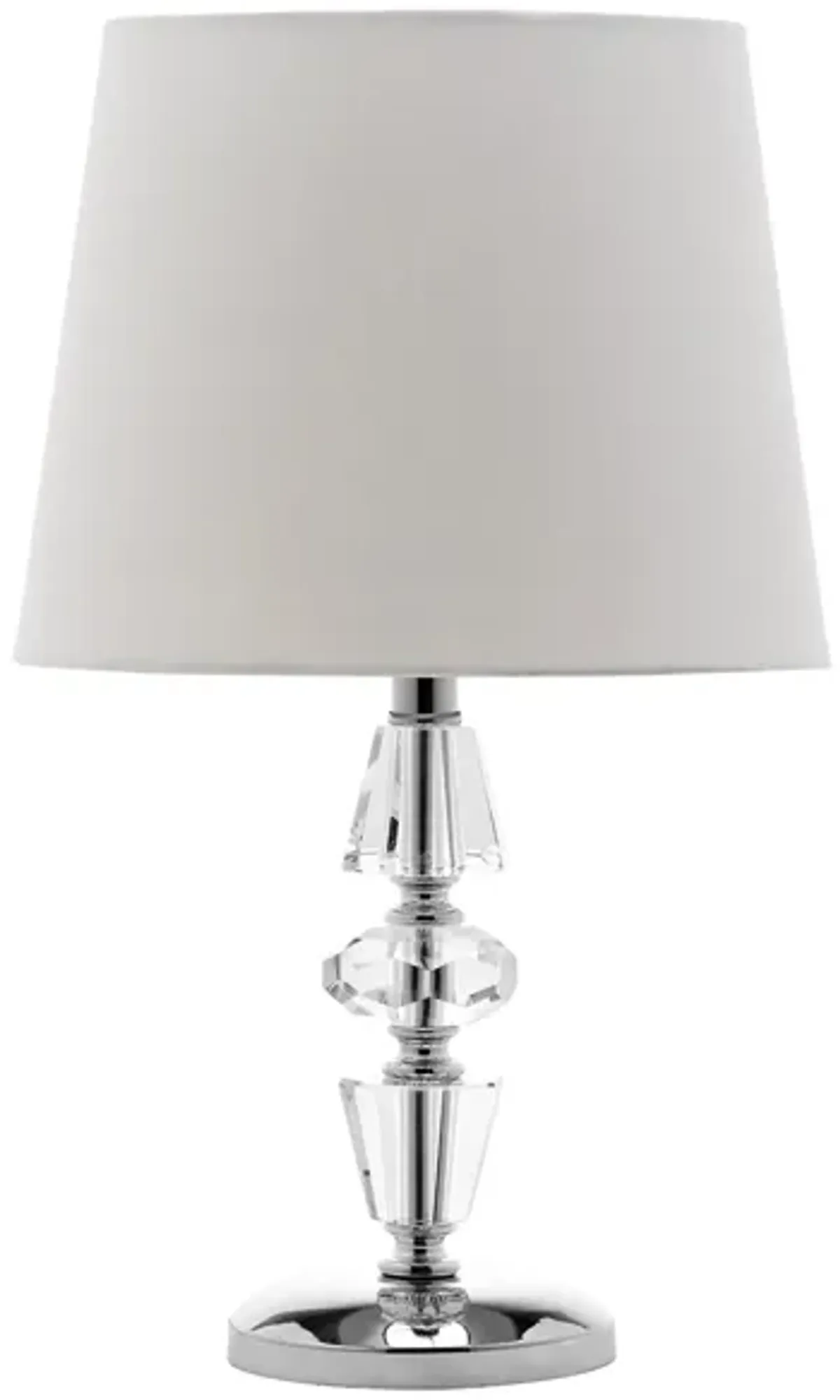 Darla Tiered Crystal Lamp in Clear by Safavieh