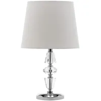Darla Tiered Crystal Lamp in Clear by Safavieh