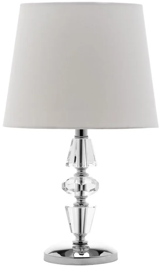 Darla Tiered Crystal Lamp in Clear by Safavieh