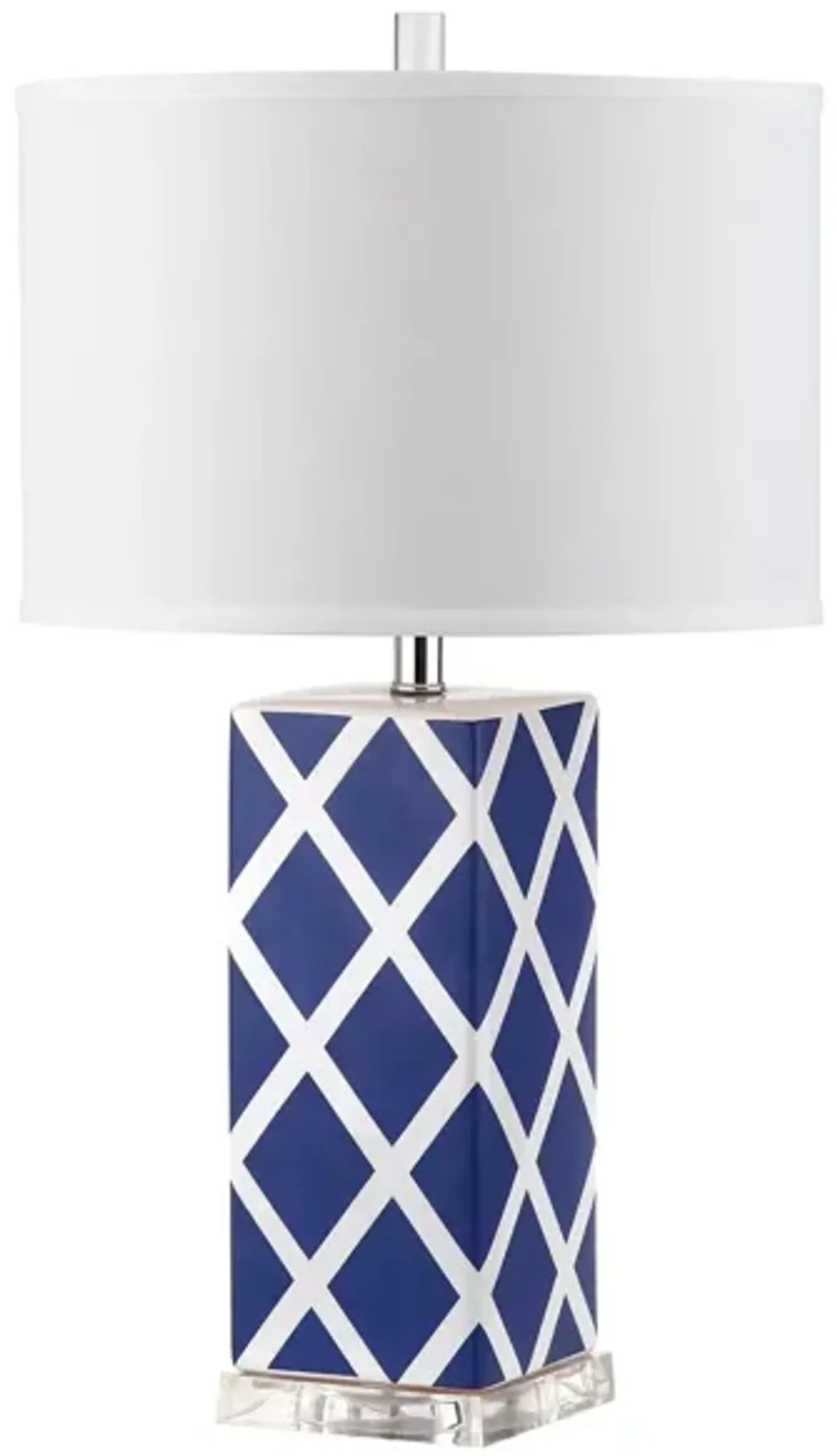 Tig Lattice Table Lamp in Navy by Safavieh