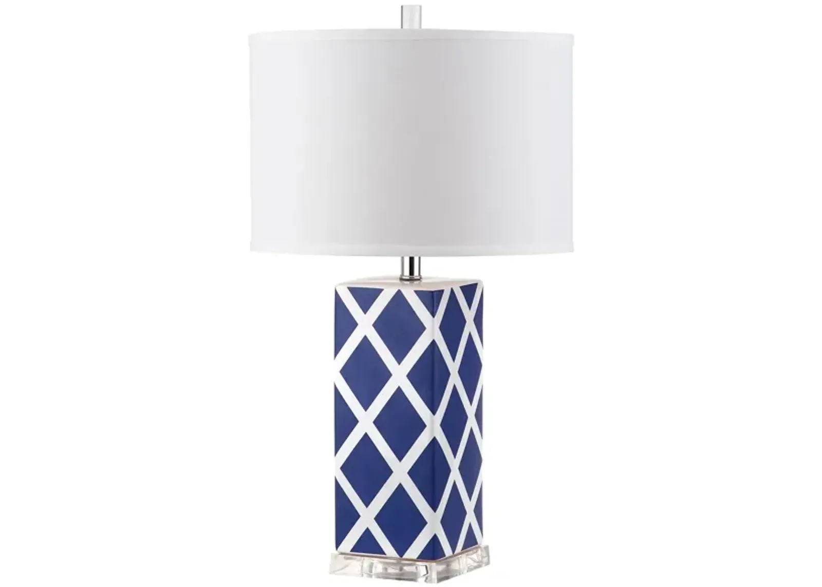 Tig Lattice Table Lamp in Navy by Safavieh