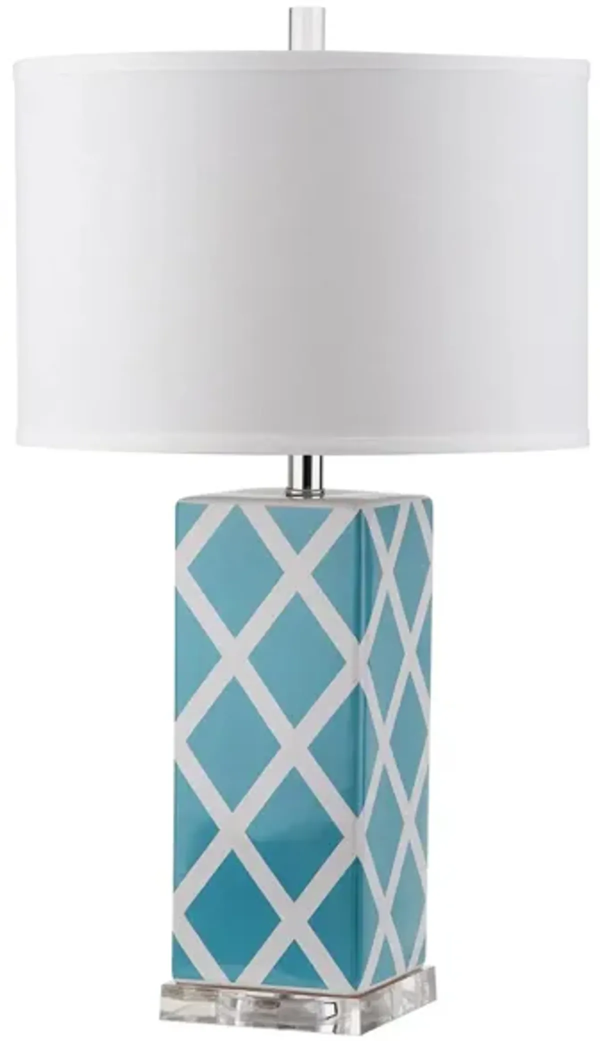 Tig Lattice Table Lamp in Blue by Safavieh