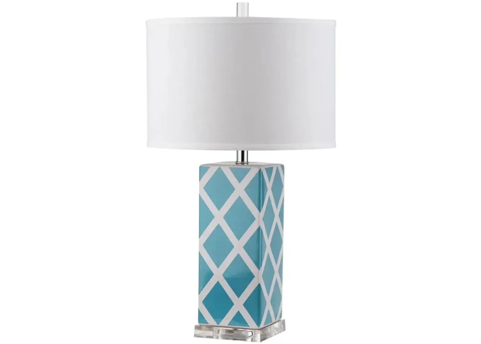 Tig Lattice Table Lamp in Blue by Safavieh