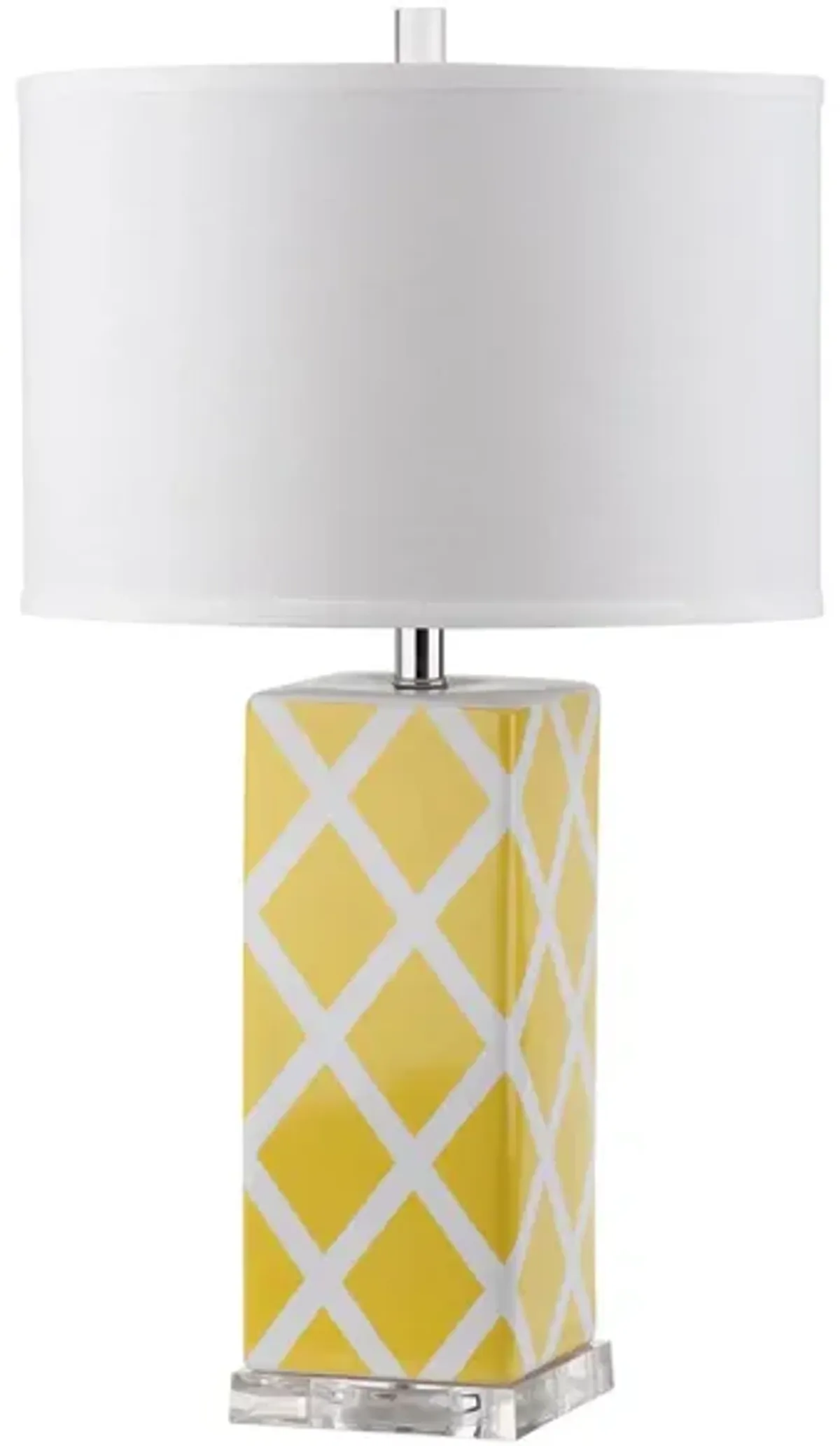 Tig Lattice Table Lamp in Yellow by Safavieh