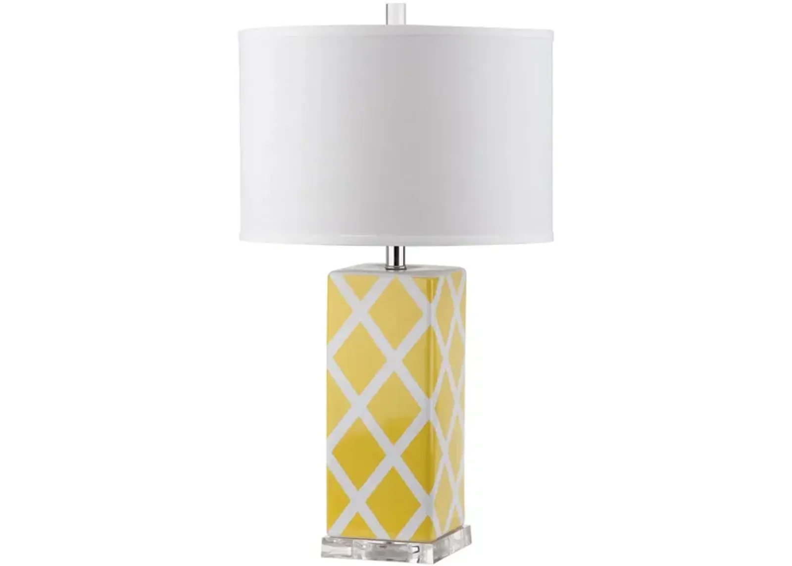 Tig Lattice Table Lamp in Yellow by Safavieh