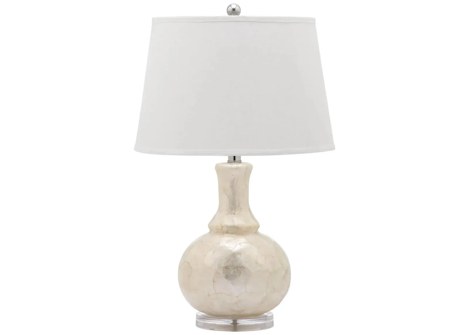 Christa Gourd Table Lamp in White by Safavieh