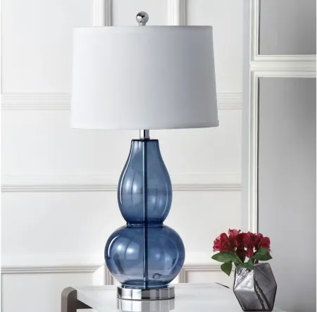 Andora Double Gourd Lamp in Blue by Safavieh